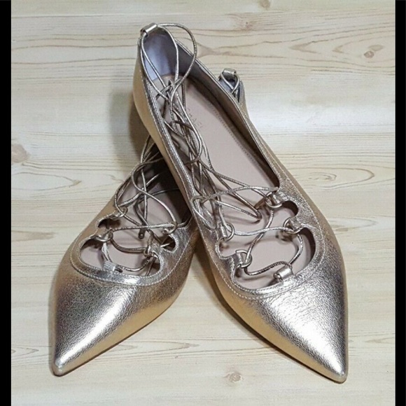 Michael Kors Flat Ankle Strap Leather Shoes 9.5 M - Picture 3 of 8